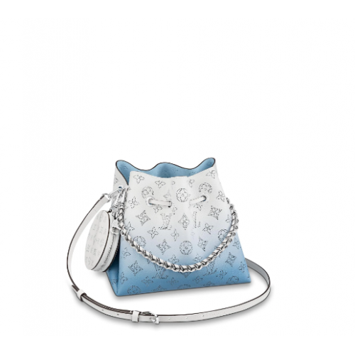 Louis Vuitton Monogram perforated calfskin BELLA handbag gradient blue