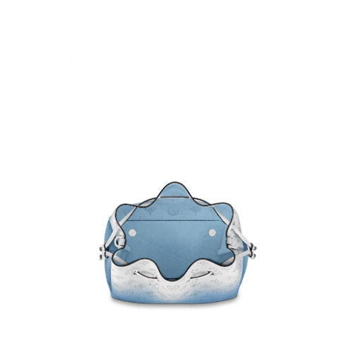 Louis Vuitton Monogram perforated calfskin BELLA handbag gradient blue